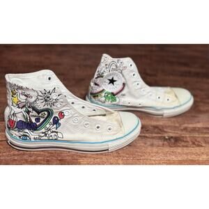 Converse Unicorn Rainbow Canvas High Tops Mens 6 Womens 8